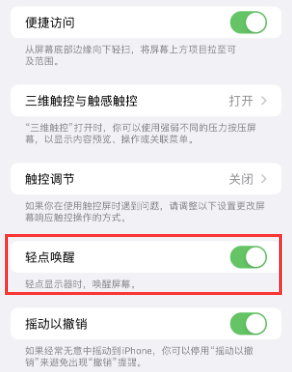 金门苹果授权维修站分享iPhone轻点无法唤醒怎么办 