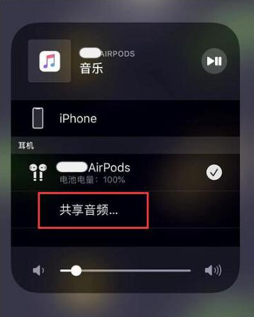 金门苹果14音频维修点分享iPhone14音频共享设置方法 