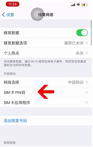 金门苹果14维修网分享如何给iPhone14的SIM卡设置密码 