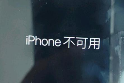 金门苹果服务网点分享锁屏界面显示“iPhone 不可用”如何解决 