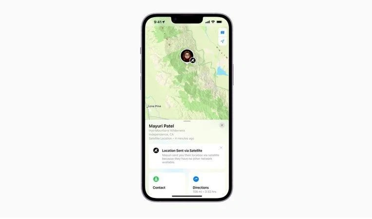 金门苹果14维修分享iPhone14系列中 FindMy功能通过卫星分享位置方法教程 